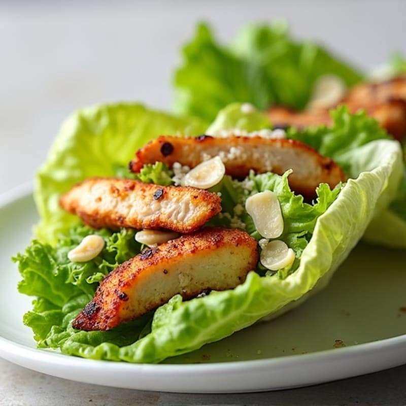 Grilled Chicken Caesar Lettuce Wraps