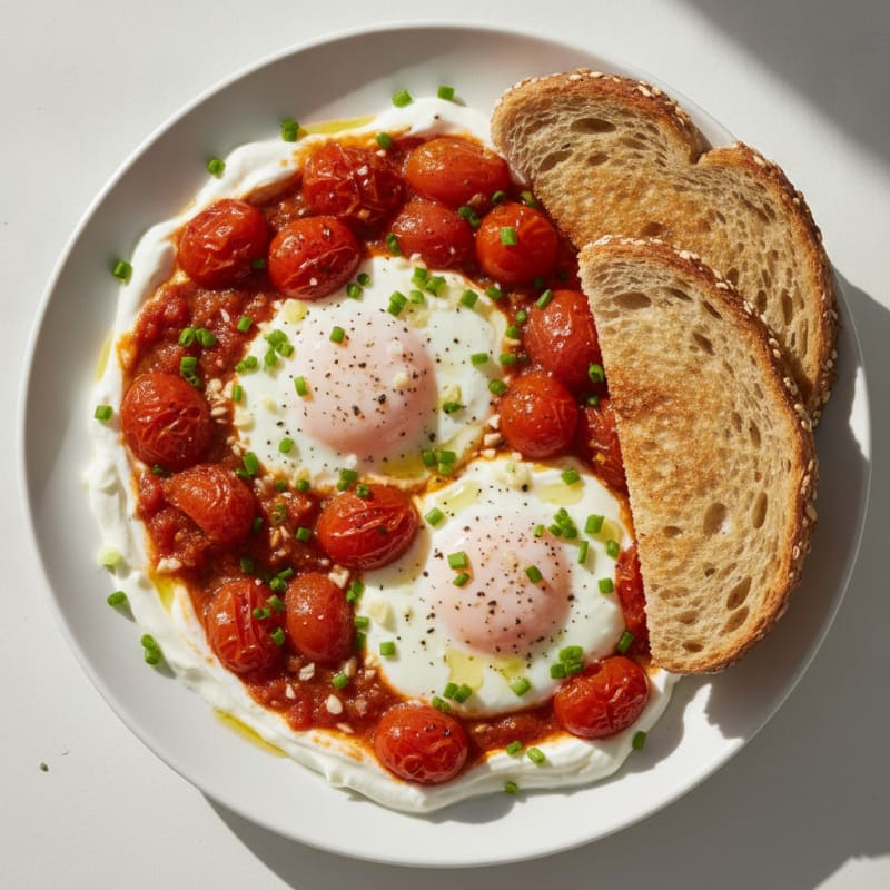 Baked Eggs with Roasted Tomatoes