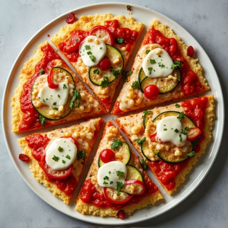 Sheet Pan Chicken & Roasted Vegetable Pizza Bake