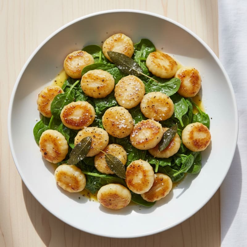 Creamy Ricotta Gnocchi with Sage Butter