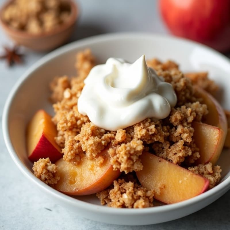 Spiced Apple Crumble with Crispy Oat Topping
