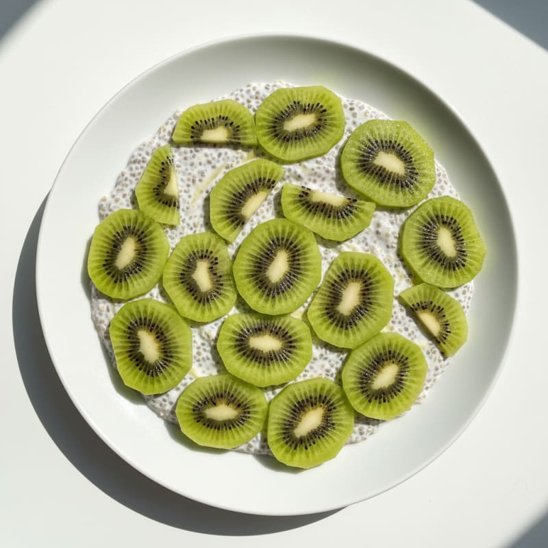 Creamy Protein Chia Pudding with Kiwi