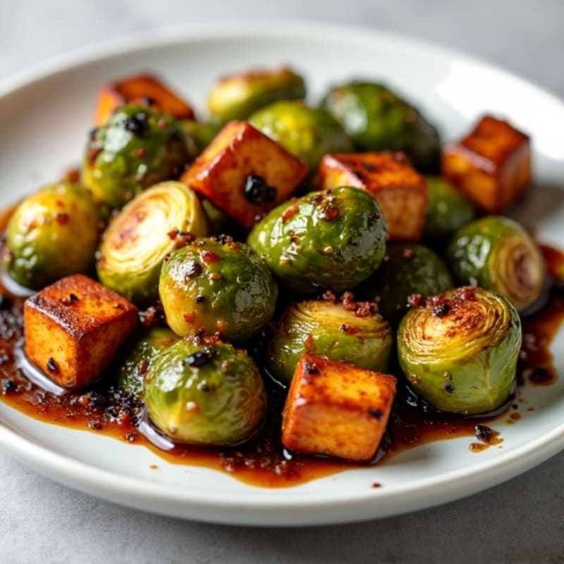 Honey-Balsamic Glazed Crispy Brussels Sprouts