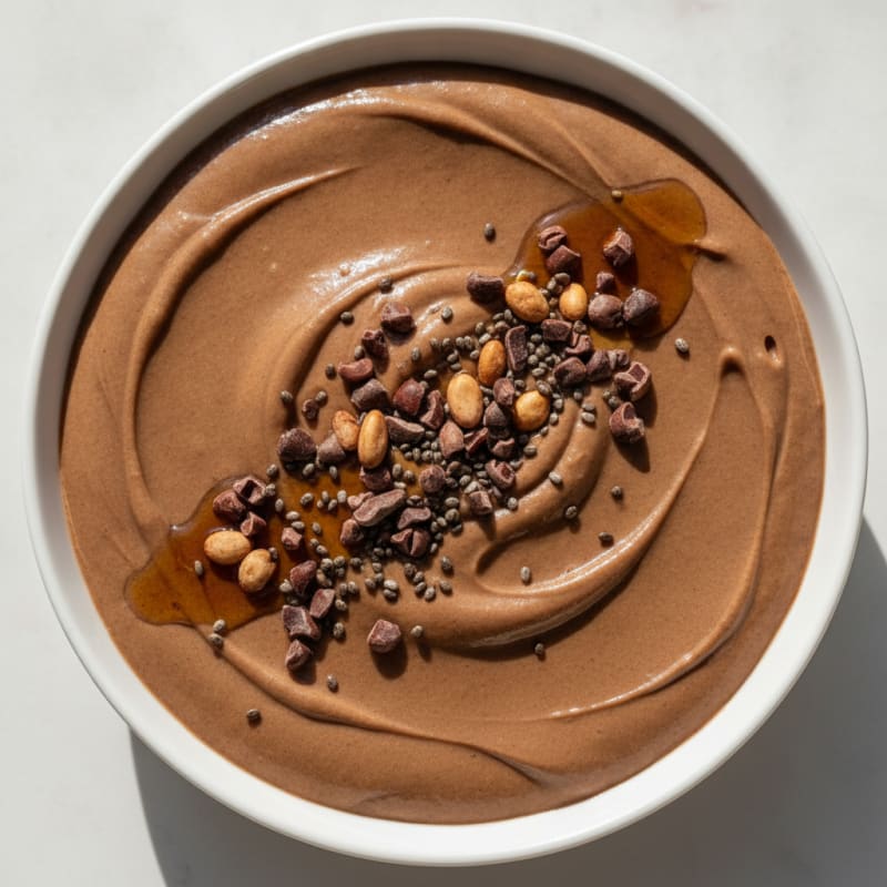 Creamy Cottage Cheese Chocolate Protein Pudding