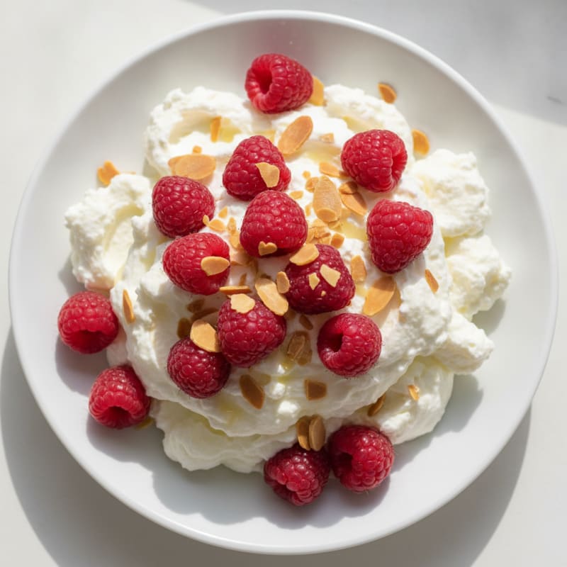 Silky Greek Yogurt Protein Mousse with Berries
