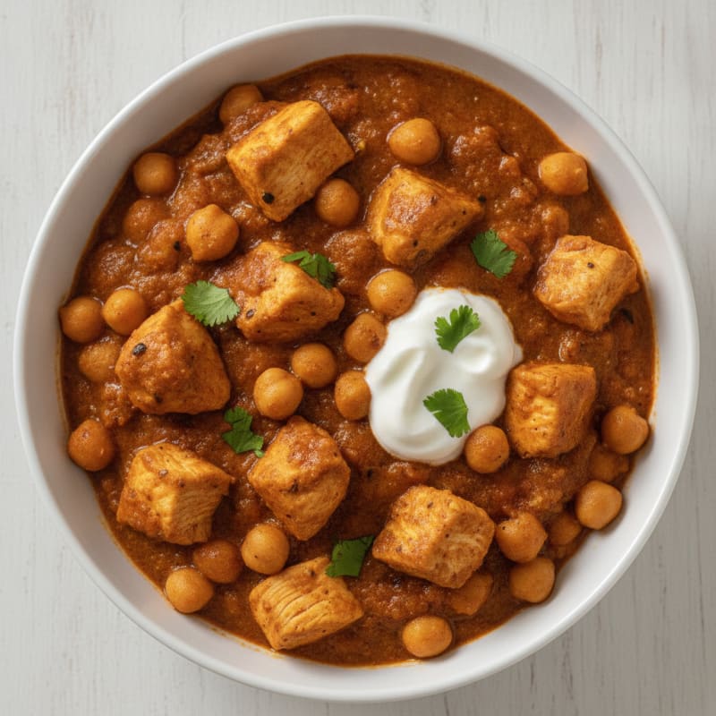 Hearty Chickpea and Tomato Curry (Chana Masala Style)