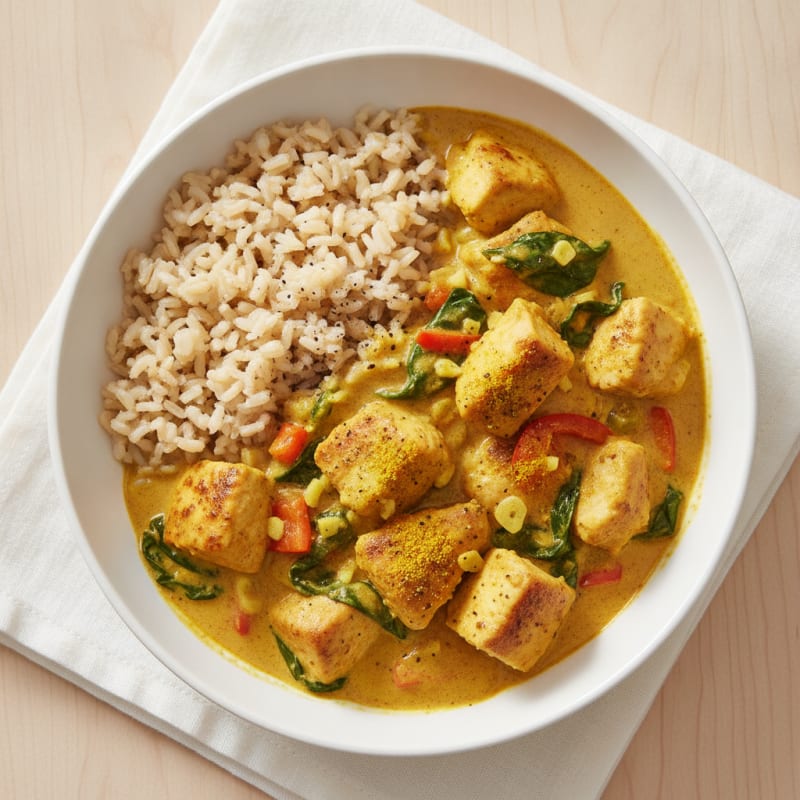Golden Coconut Chicken Curry