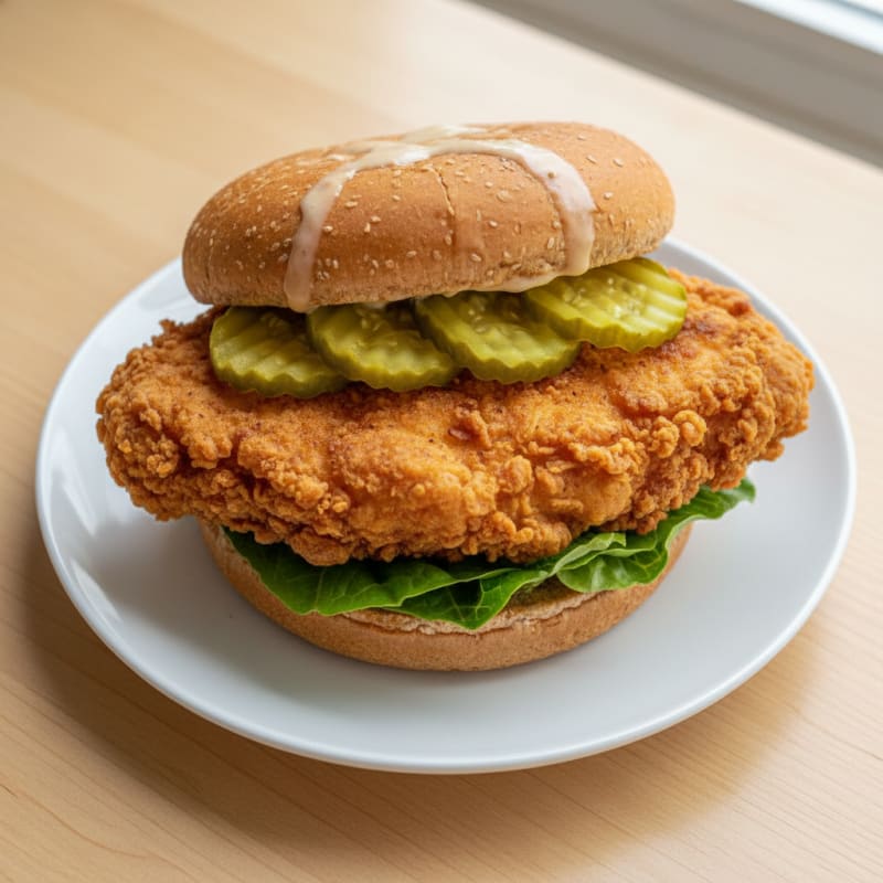 Buttermilk Fried Chicken Sandwich with Pickles