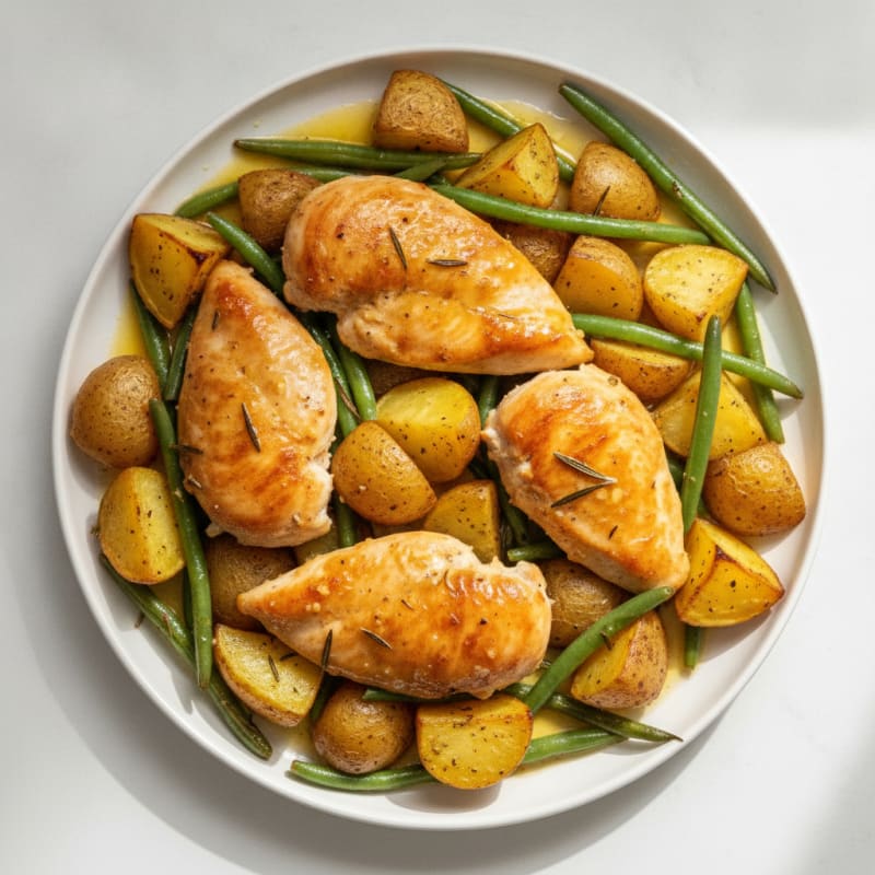 Sheet Pan Lemon Herb Chicken with Roasted Potatoes