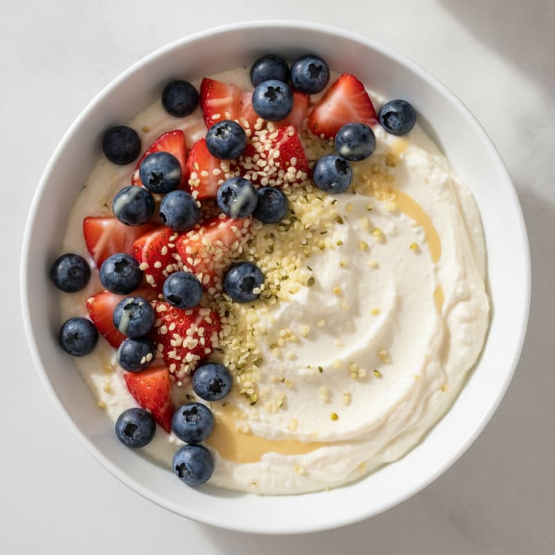 Silky Cottage Cheese and Berry Protein Bowl