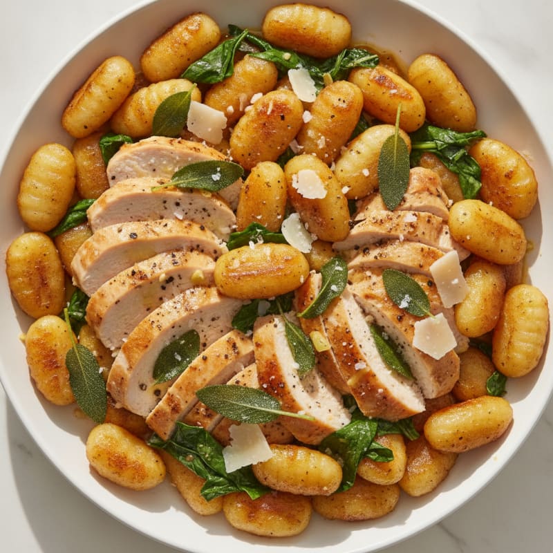 Pan-Seared Gnocchi with Sage Butter Sauce