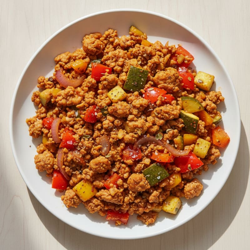 Ground Turkey and Vegetable Skillet