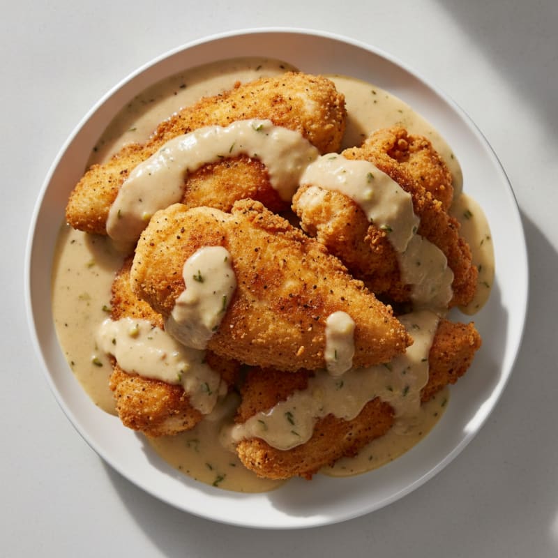 Buttermilk Fried Chicken with Creamy Gravy