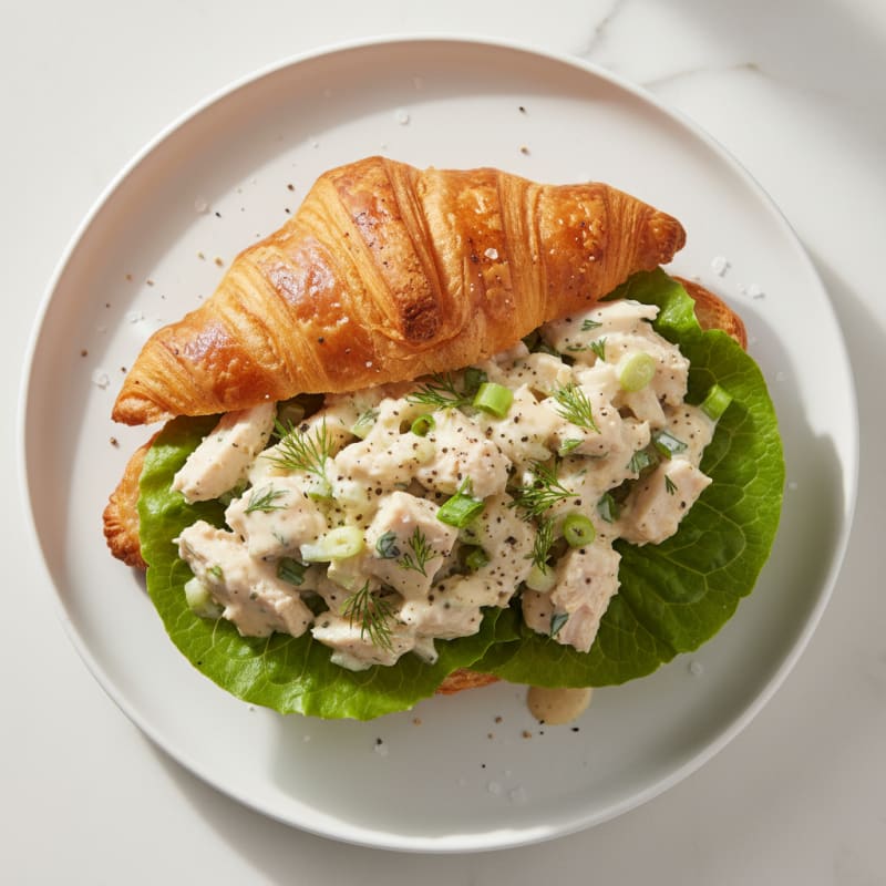 Creamy Herb Chicken Salad Croissant
