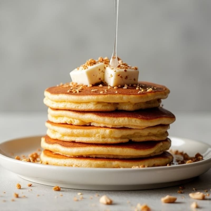 Fluffy Vanilla Protein Pancakes