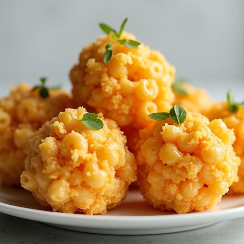 Crispy Baked Cauliflower Mac & Cheese Bites