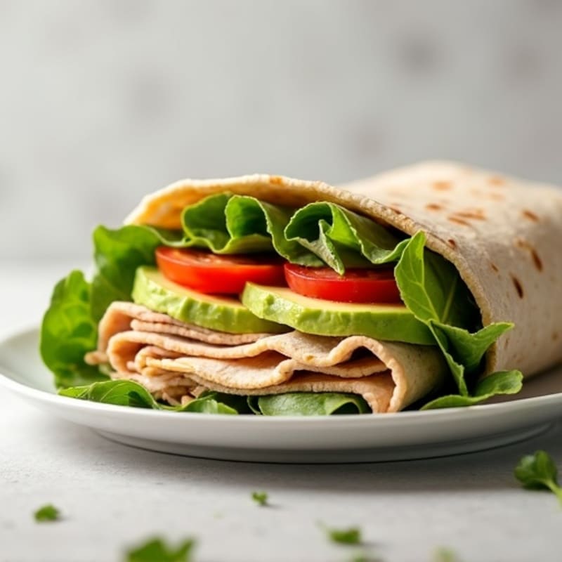 Healthy Turkey Avocado Wrap