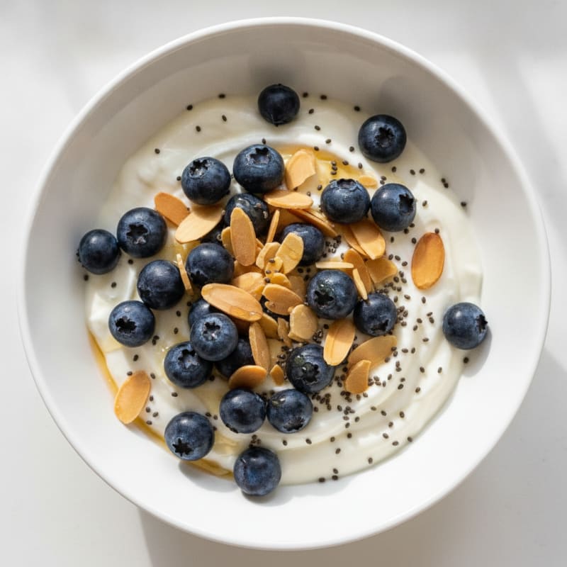 Silky Greek Yogurt Protein Pudding with Berries