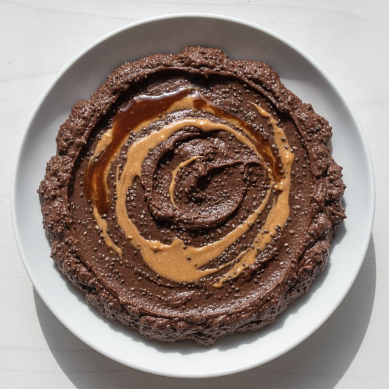 Silky Chocolate Protein Mousse with Chia Seeds