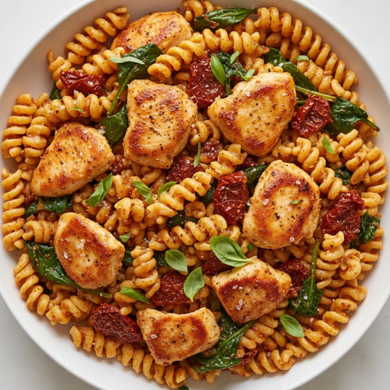 Sun-Dried Tomato Pesto Chicken Pasta