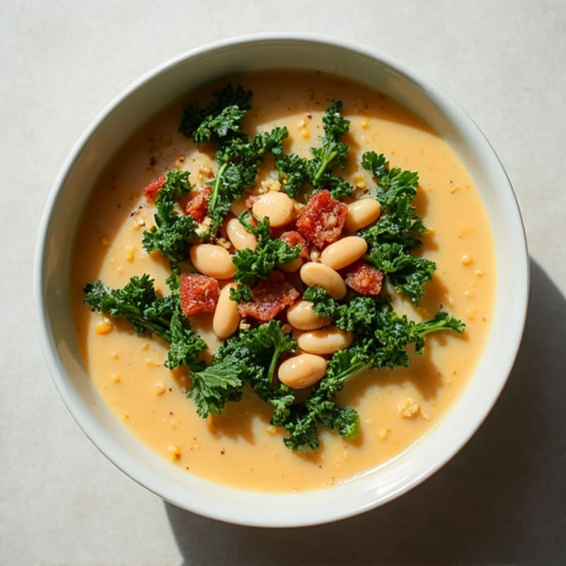 Creamy Tuscan Kale and White Bean Soup