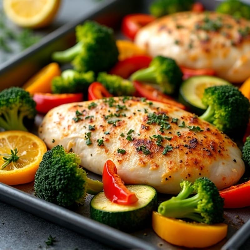 Sheet Pan Lemon Herb Chicken and Roasted Vegetables