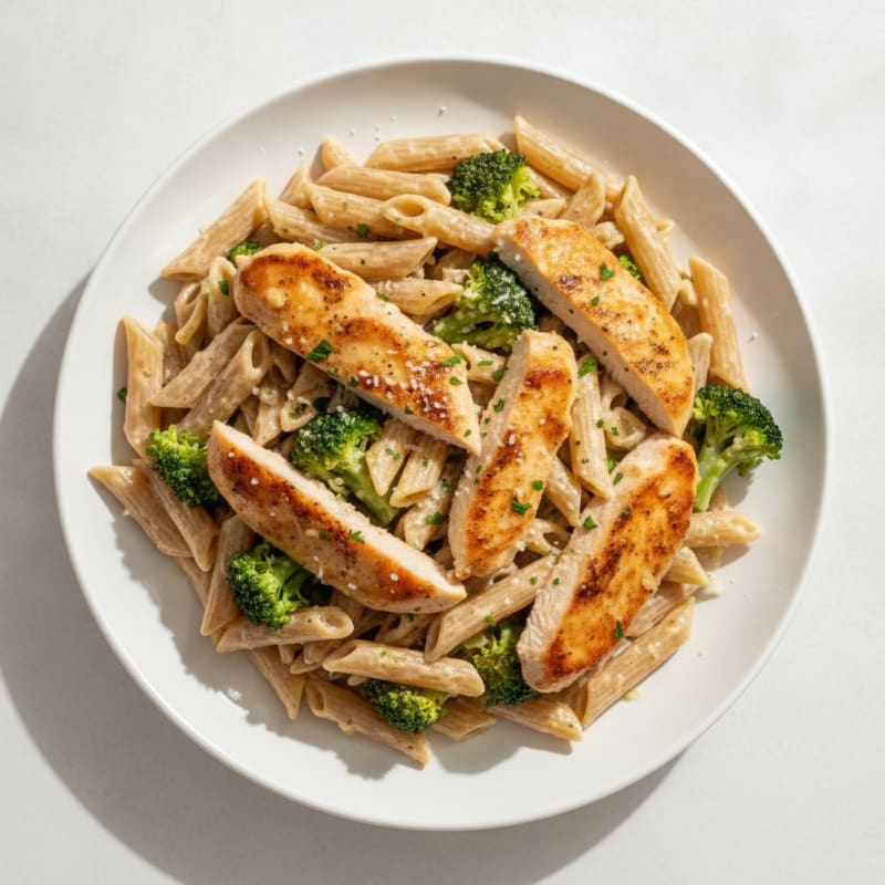 Garlic Parmesan Chicken Alfredo Pasta