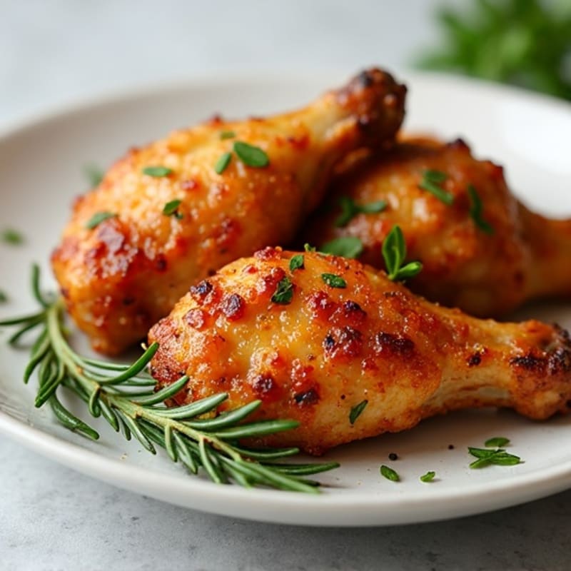 Crispy Herb-Roasted Turkey Wings with Garlic
