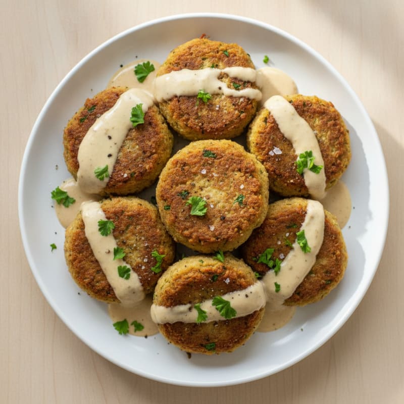 Crispy Falafel with Tahini