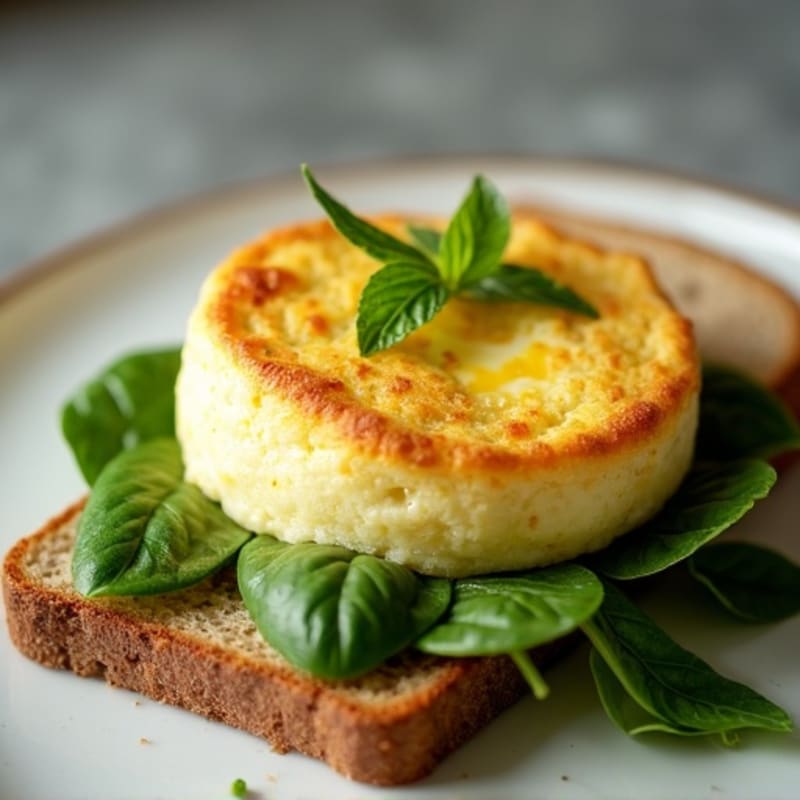 Fluffy Protein Egg Soufflé with Fresh Herbs