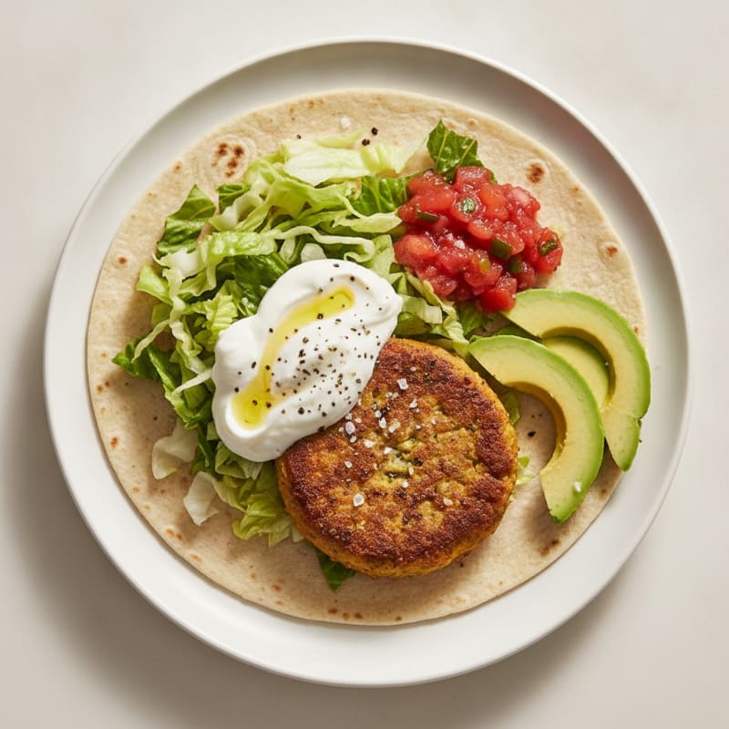 Pan-Seared Morning Star Burger with Avocado