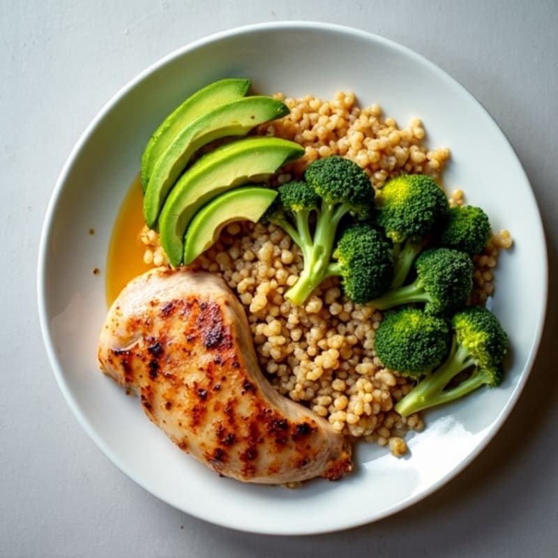 Seared Turkey Breast with Quinoa and Roasted Broccoli