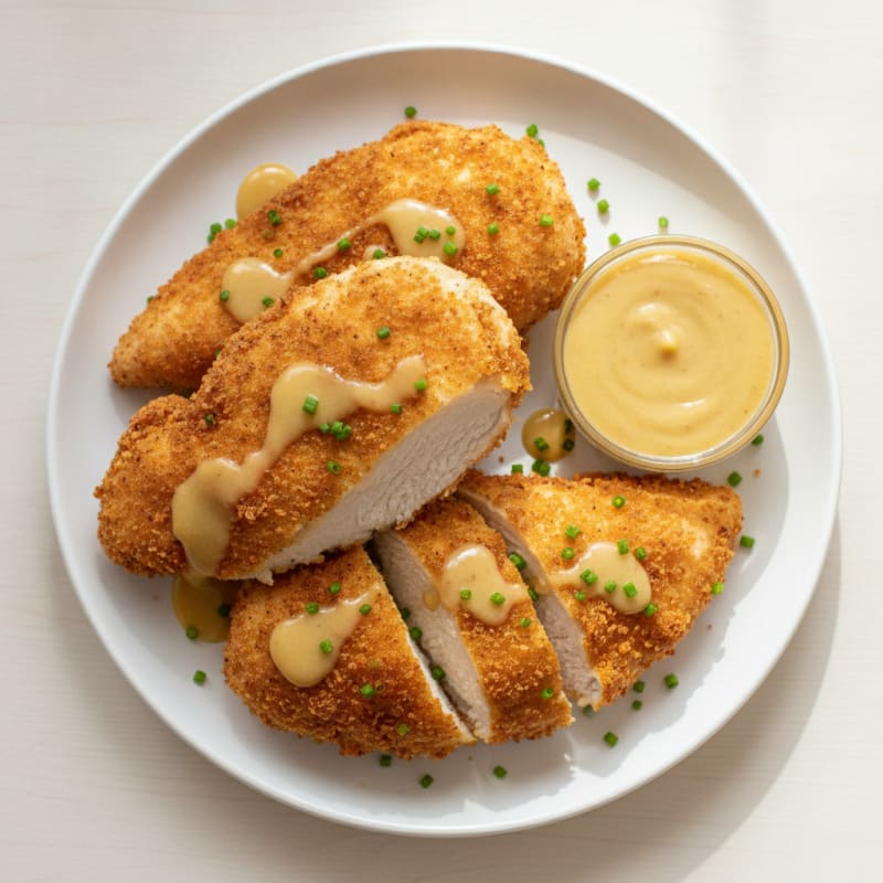 Buttermilk Fried Chicken with Honey-Mustard