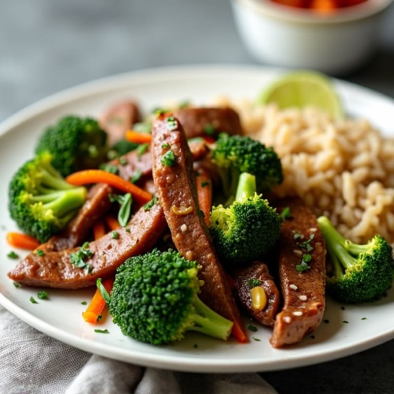 Ginger-Garlic Beef and Broccoli Stir-Fry