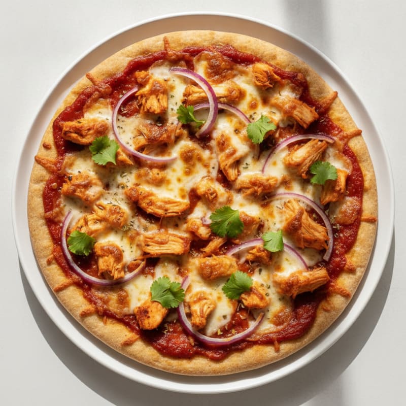 High-Protein BBQ Chicken Pizza