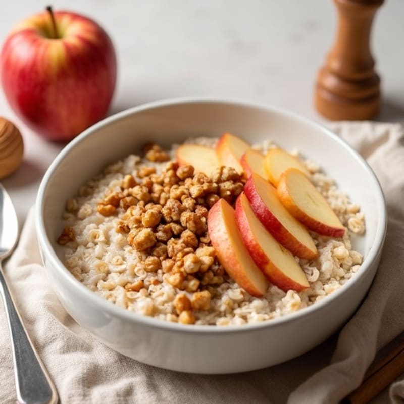 Protein-Packed Apple Cinnamon Steel Cut Oats
