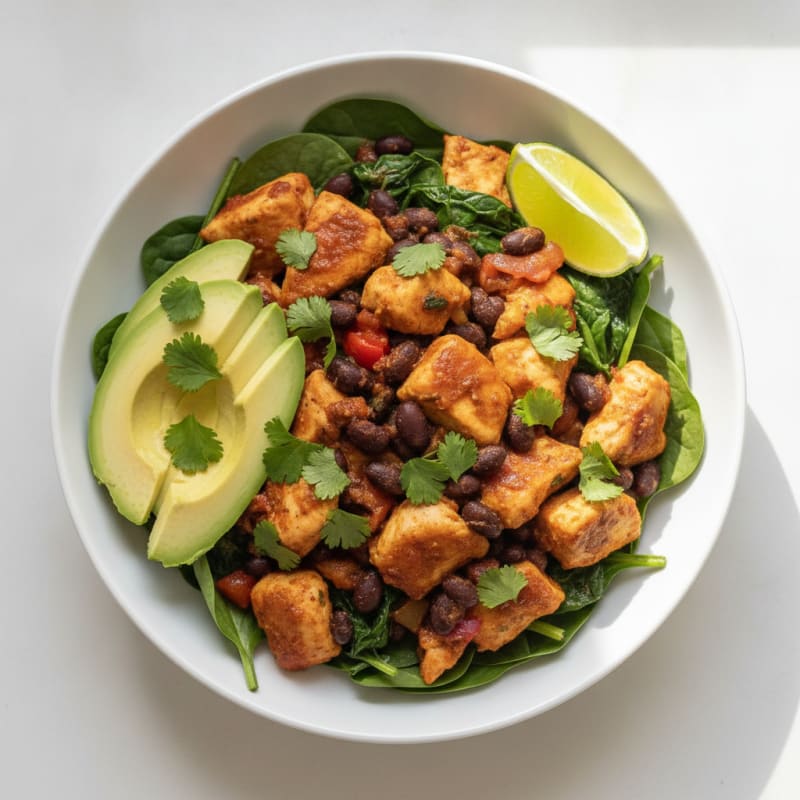 Spicy Chipotle Chicken and Black Bean Bowl