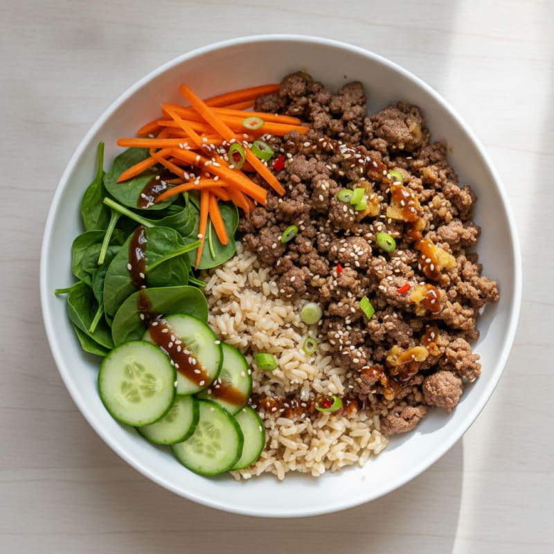 Korean Beef and Rice Power Bowl