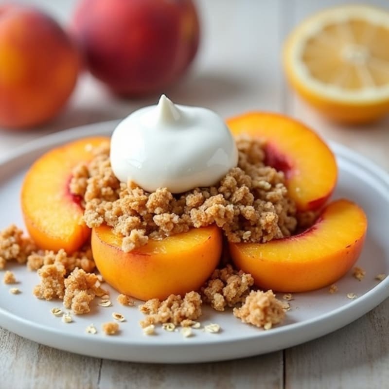Fresh Peach Oat Crumble