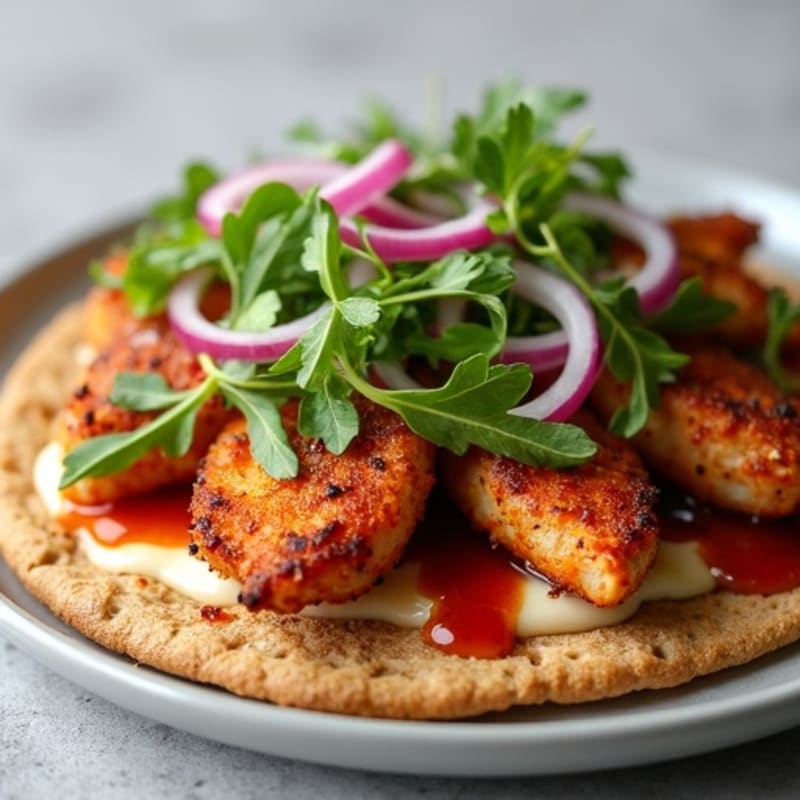 Crispy BBQ Chicken Ranch Flatbread