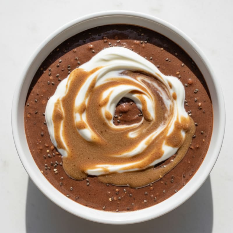 Silky Chocolate Protein Pudding with Greek Yogurt