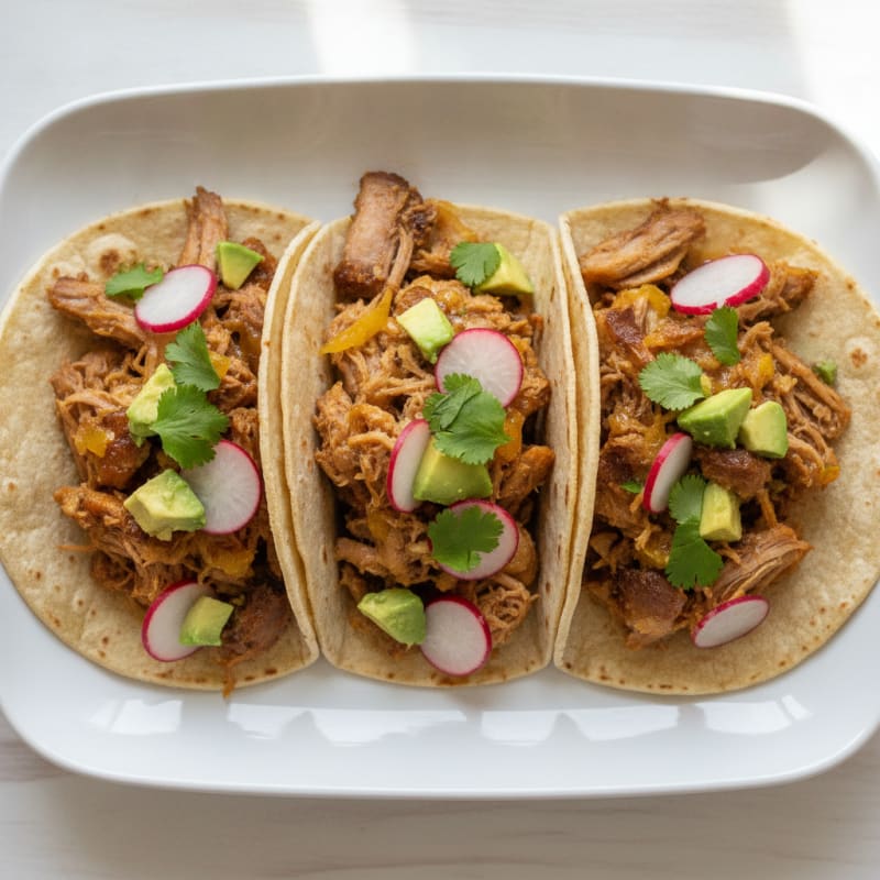 Slow-Cooked Pork Carnitas Tacos