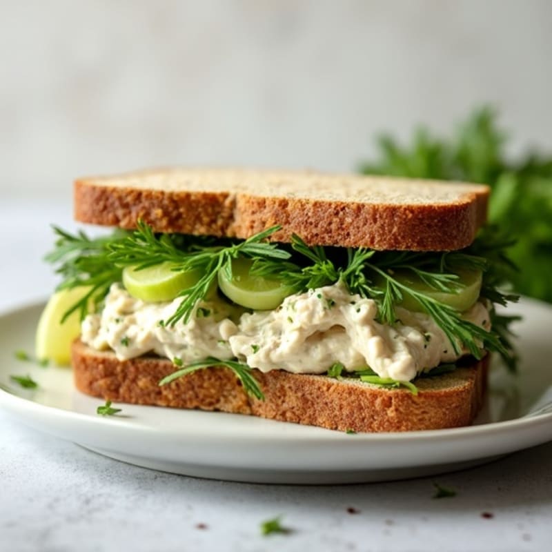 Creamy Herb Chicken Salad Sandwich