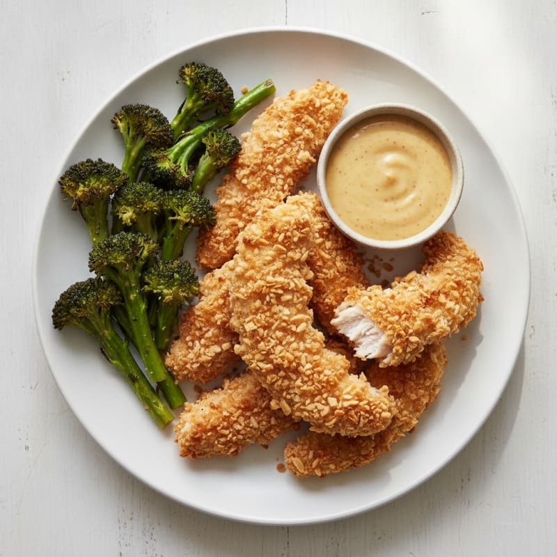 Baked Chicken Tenders with Honey Mustard