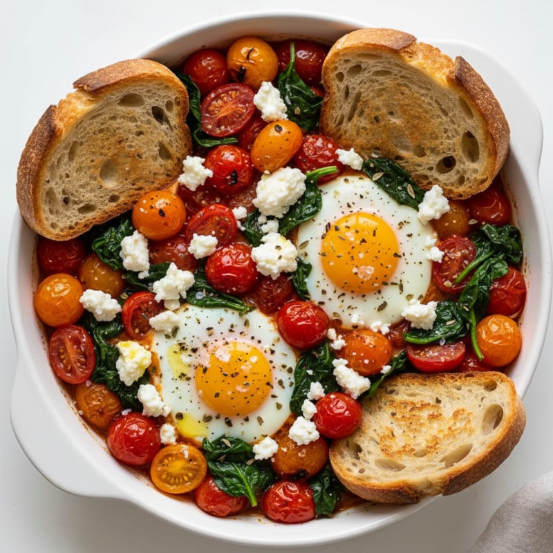 Baked Eggs with Roasted Tomatoes