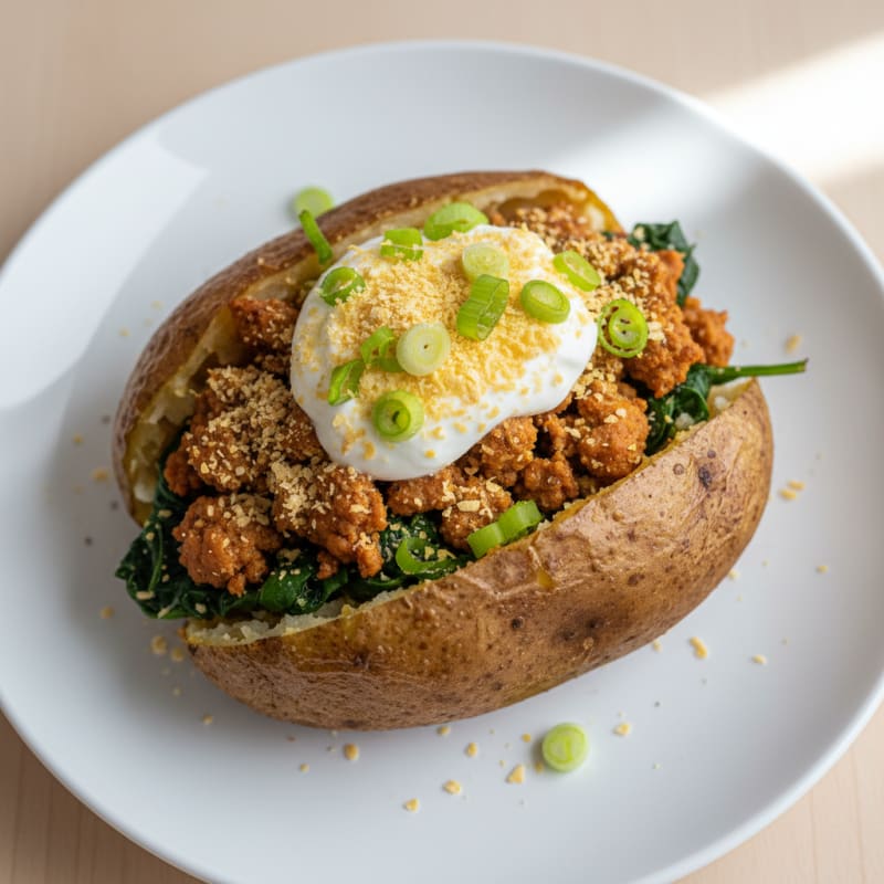 Hearty Loaded Baked Potatoes with Savory Toppings