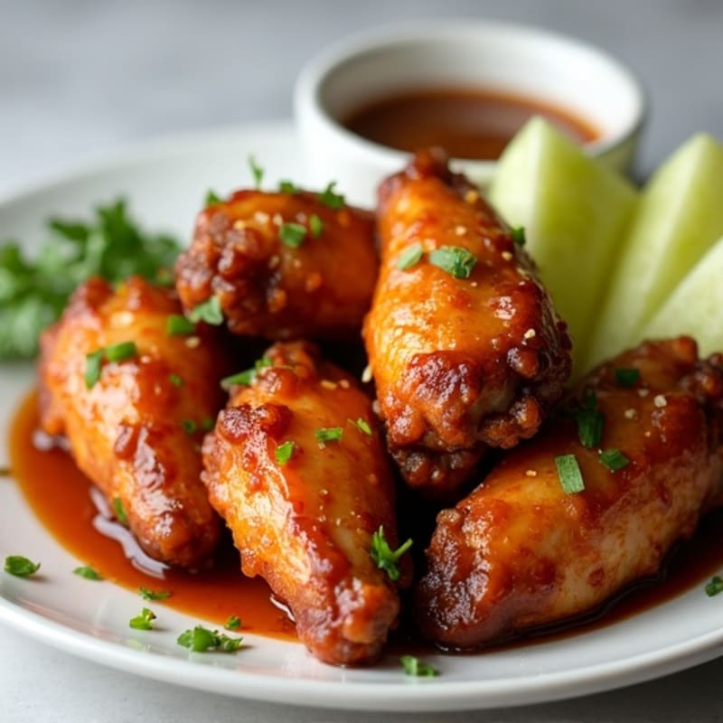 Crispy Baked Honey-Garlic Chicken Wings