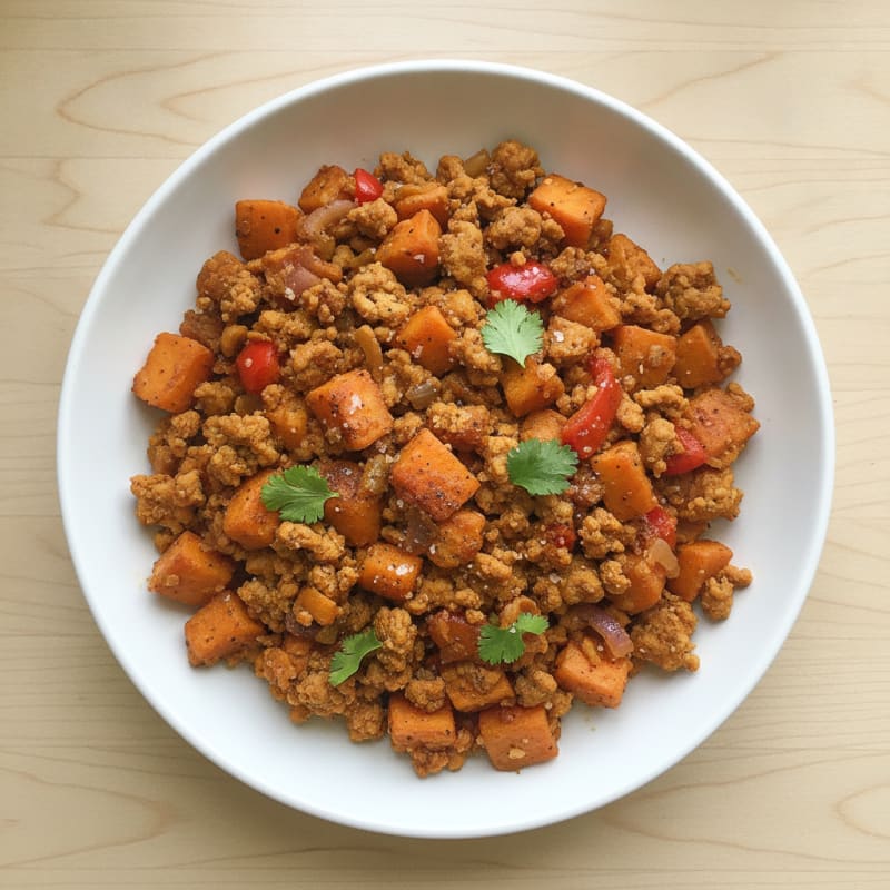 Southwestern Turkey and Sweet Potato Skillet