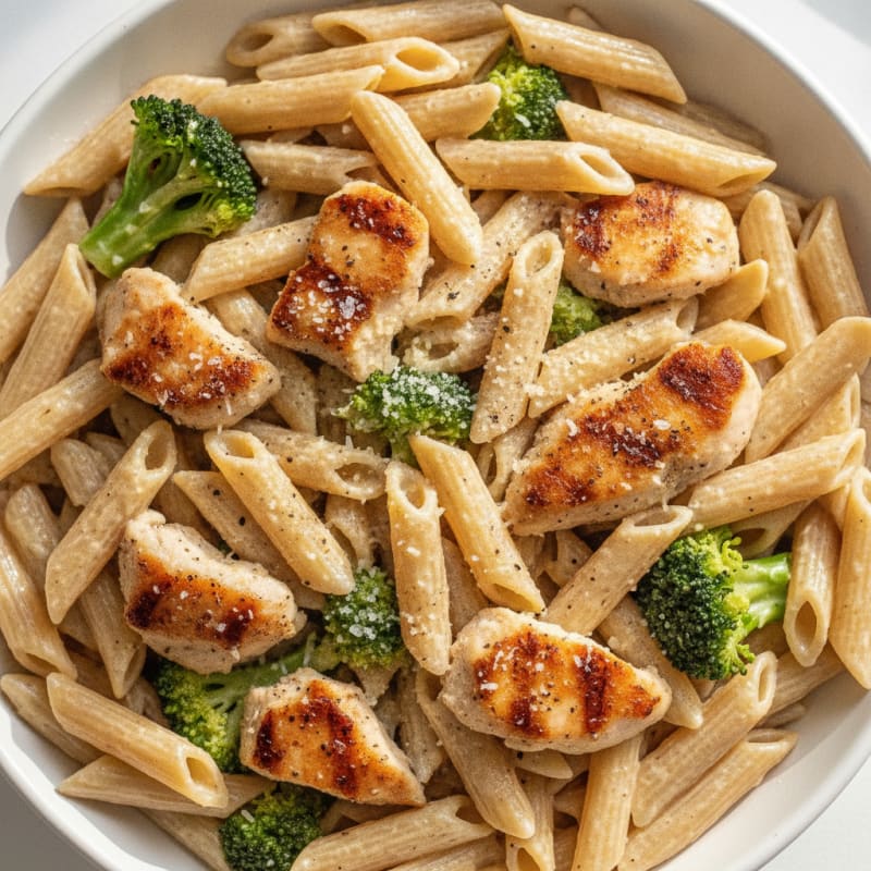 Garlic Parmesan Chicken Alfredo Pasta