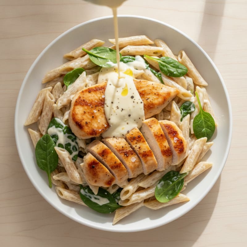Creamy Chicken Alfredo Pasta